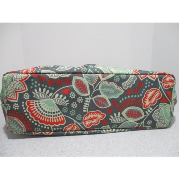 *Vera Bradley Nomadic Floral Design Green And Pink Polyester Tote - Picture 7 of 7
